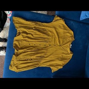 Oversized plaid Zara babydoll mini dress worn once